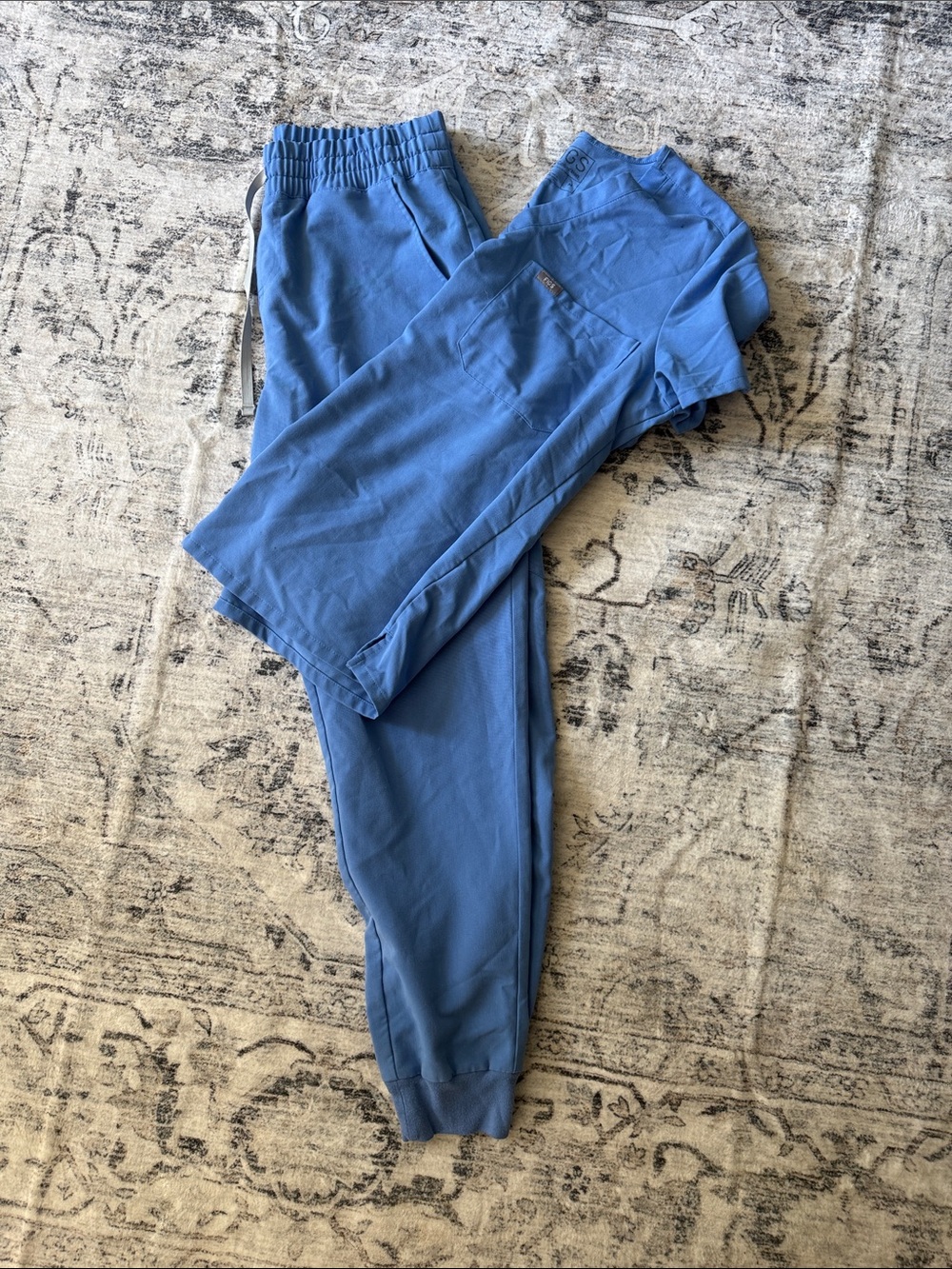Figs Blue scrub set Jogger style